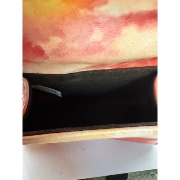 NY New York Rainbow Tie Dye Pink Rhinestone Shoulder Strap Chain Purse Handbag - Picture 10 of 11